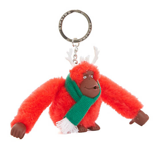 Winter Monkey Keychain, Multi, large