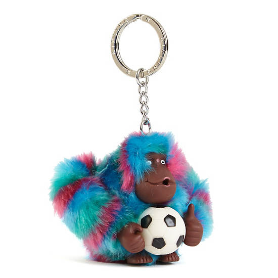 Soccer Monkey Keychain, Multi, large