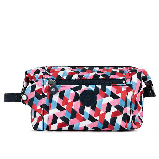Aiden Printed Toiletry Bag, Forever Tiles, large