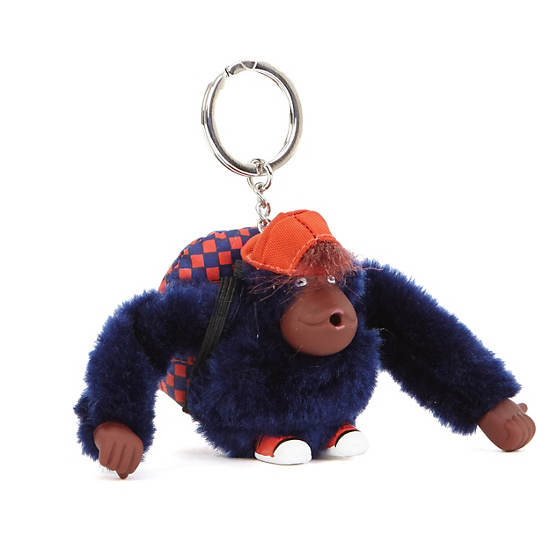 Back To School Monkey Keychain, Multi, large