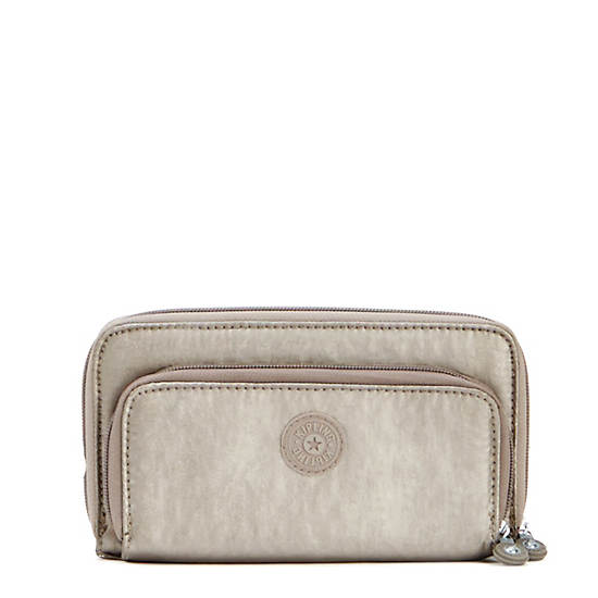 Stella Metallic Continental Wallet, Artisanal K Embossed, large Stella Metallic Continental Wallet, Artisanal K Embossed, large