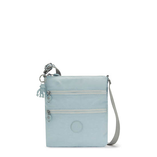 Keiko Crossbody Mini Bag, Fairy Aqua Metallic, large