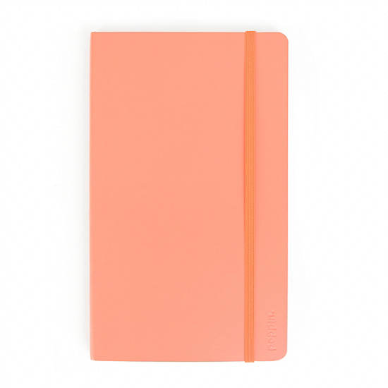 Poppin Medium Soft Paper Cover Notebook, Prom Pink Metallic, large