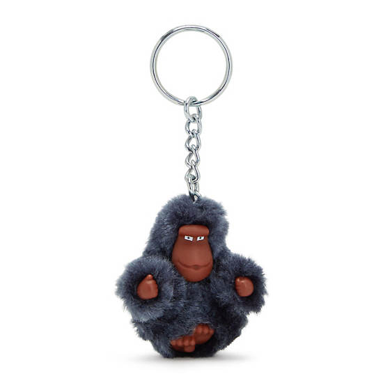 Sven Extra Small Monkey Keychain, Foggy Grey, large