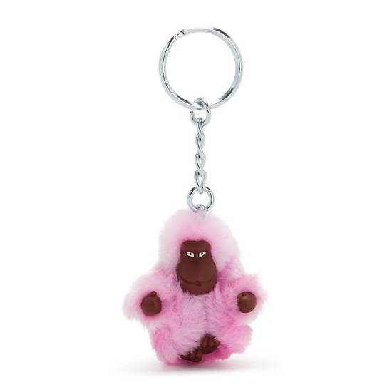 Sven Extra Small Monkey Keychain, Joyous Pink Fun, large