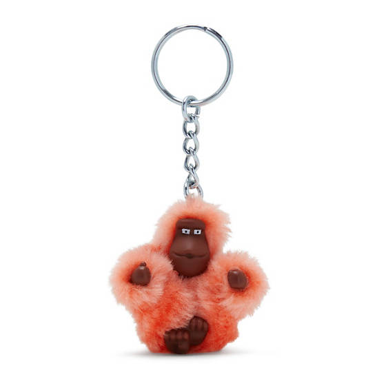 Sven Extra Small Monkey Keychain, Cool Coral, large