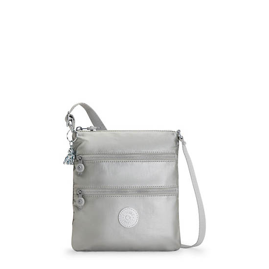 Keiko Metallic Crossbody Mini Bag, Bright Metallic, large