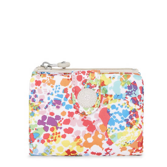Maloney Printed Wallet, Peachy Coral, large Maloney Printed Wallet, Peachy Coral, large
