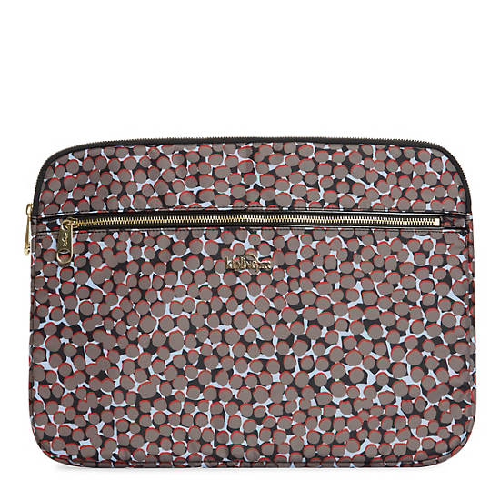 Junya II Printed 15" Laptop Sleeve, Dusty Taupe CB, large Junya II Printed 15" Laptop Sleeve, Dusty Taupe CB, large