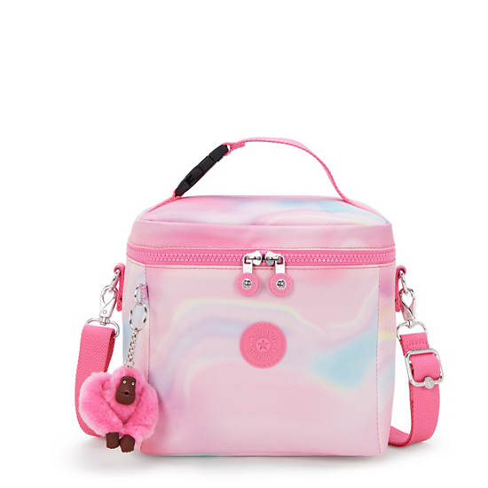Graham Printed Lunch Bag, Rose Glow, large