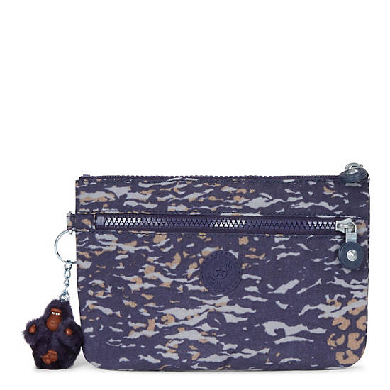 Ness Small Printed Pouch, Admiral Blue, large