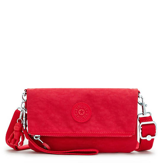 Lynne Convertible Crossbody Bag, Red Rouge, large