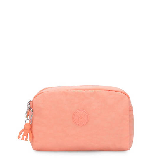 Gleam Pouch, Peachy Coral, large