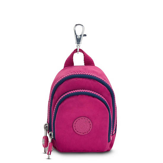 Seoul Mini Printed Keychain, Pink Fuchsia, large