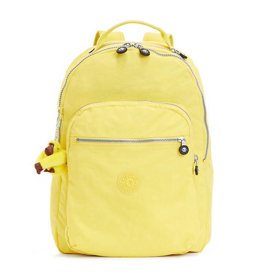 Seoul Large Laptop Backpack, Solar Yellow Varsity, large