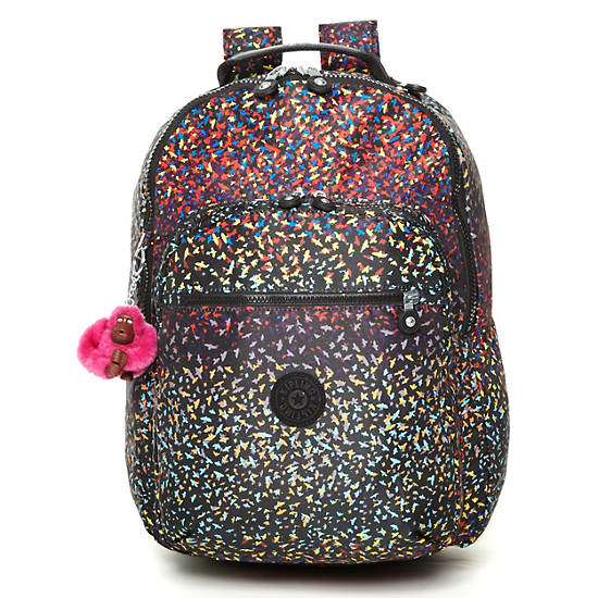 Seoul Large Printed Laptop Backpack, Gradient Combo, large