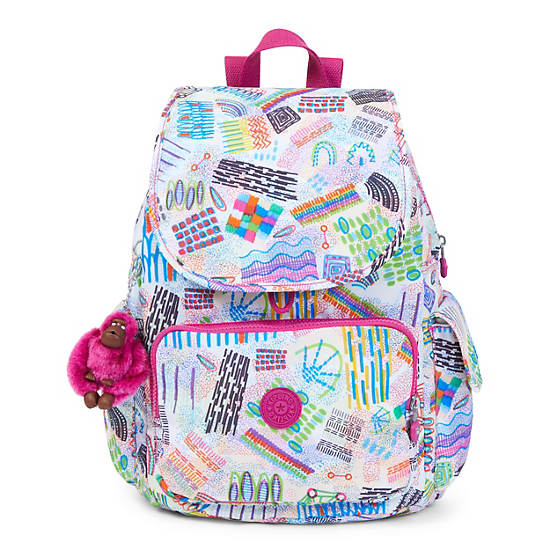 Ravier Medium Printed Backpack, Popsicle Pouch, large
