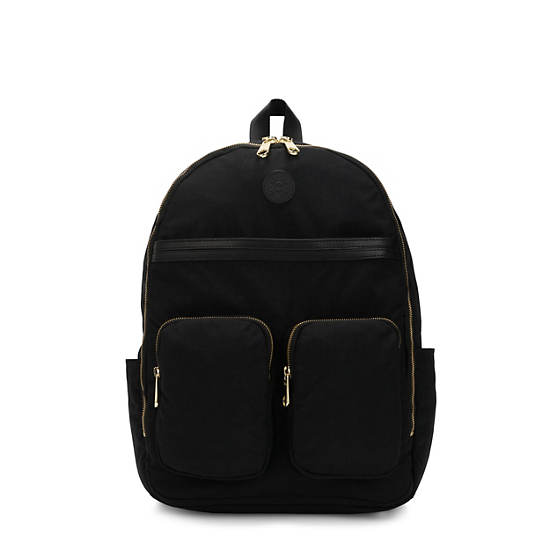 Tina Large 15" Laptop Backpack, Basket Weave Black, large
