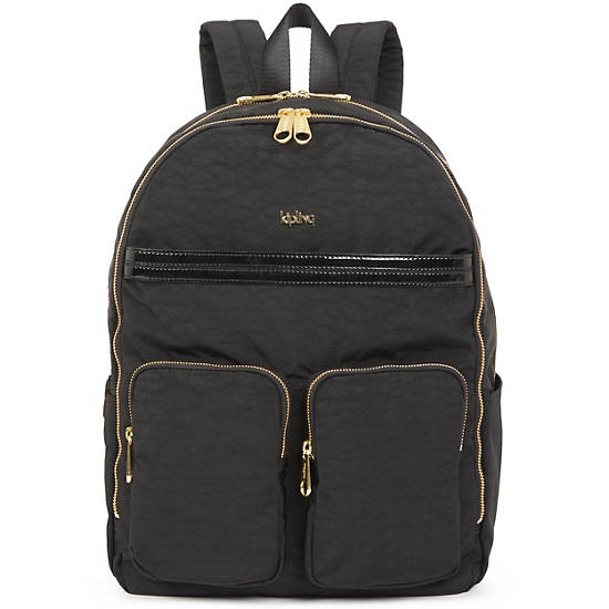 Tina Large 15" Laptop Backpack, Black Patent Combo, large