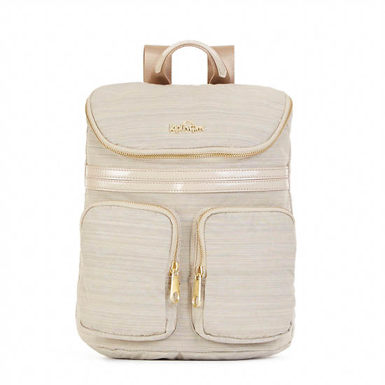 Carter Small Backpack, Dazzling Beige Combo, large