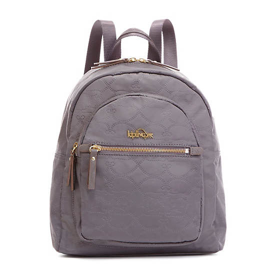 Alina Embossed Backpack, Rose Black, large Alina Embossed Backpack, Rose Black, large