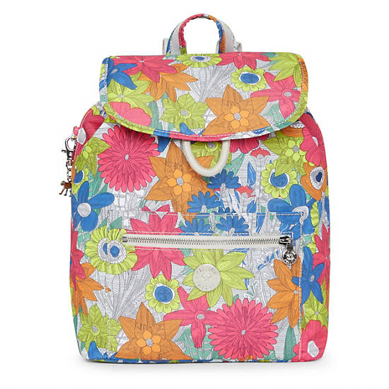 Karita Small Printed Backpack, Gentle Teal, large