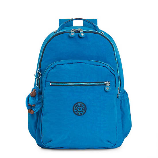 Seoul Large 15" Laptop Backpack, Endless Blue Embossed, large