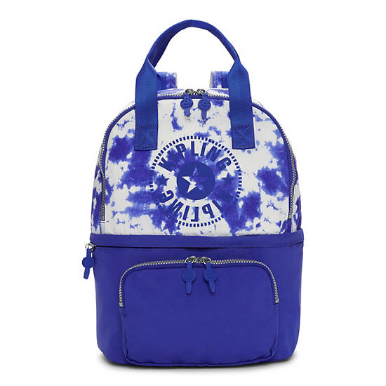 Declan Printed Gym Tote Backpack, Mariposa Wind Sapphire, large