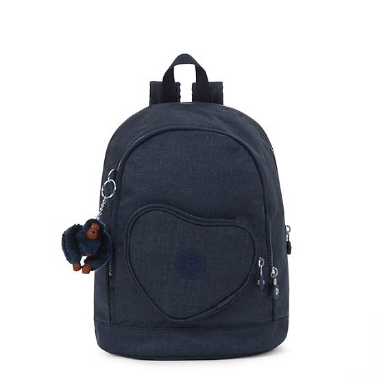 Heart Small Kids Backpack, Rebel Navy, large