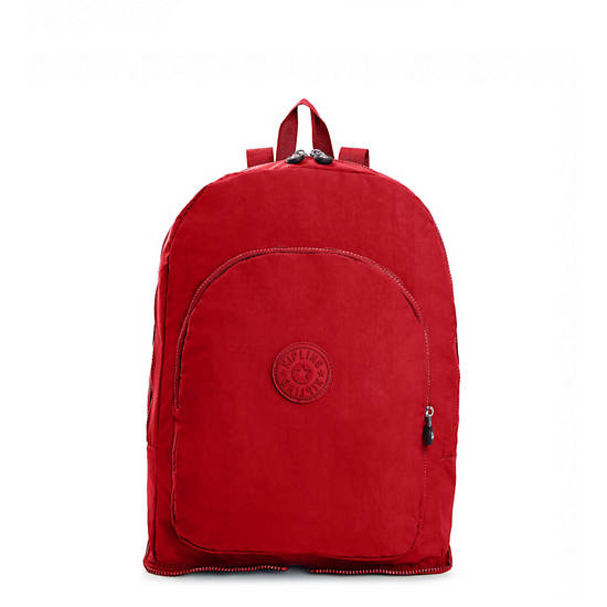 Earnest Foldable Backpack, Dark Fushia, large
