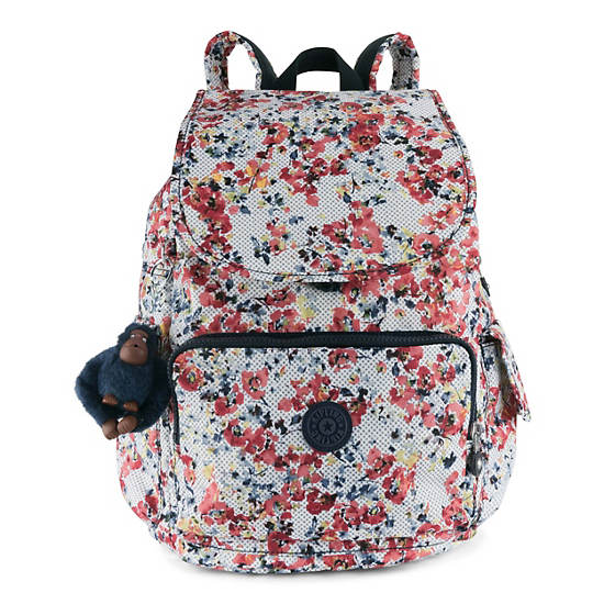 City Pack Printed Backpack, Valentine Pink, large