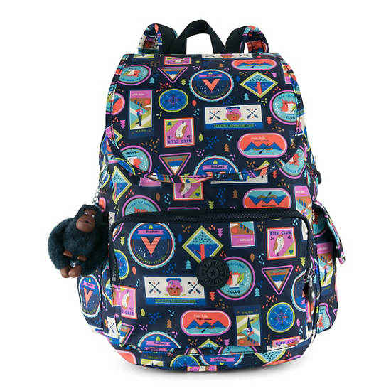 City Pack Printed Backpack, Gradient Hair, large