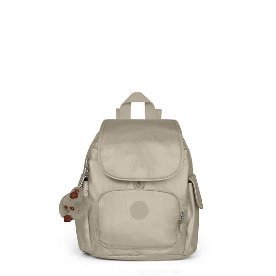 City Pack Extra Small Metallic Backpack, Artisanal K Embossed, large