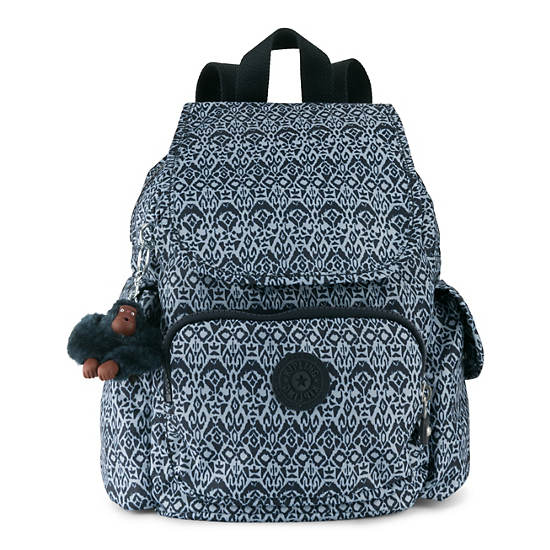 City Pack Extra Small Printed Backpack, Pink Blue, large