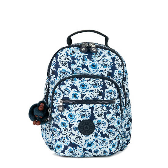 Seoul Go Small Printed 11" Laptop Backpack, Nocturnal Satin, large