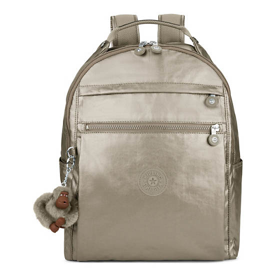 Micah Large Metallic 15" Laptop Backpack, Artisanal K Embossed, large