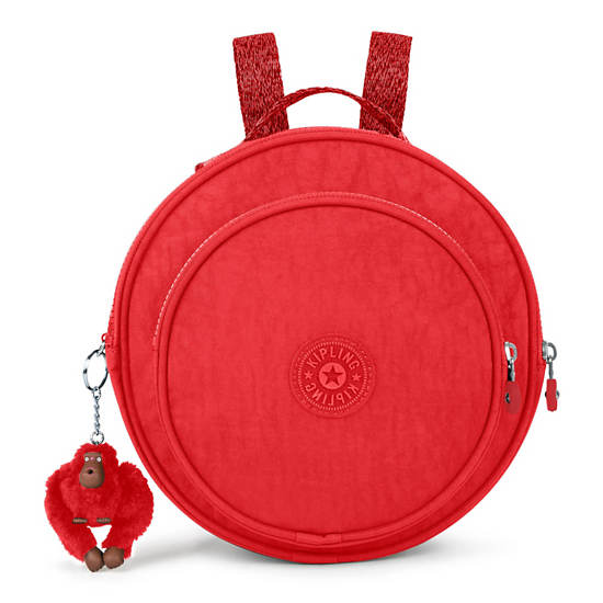 Rani Round Backpack, Pristine Poppy, large