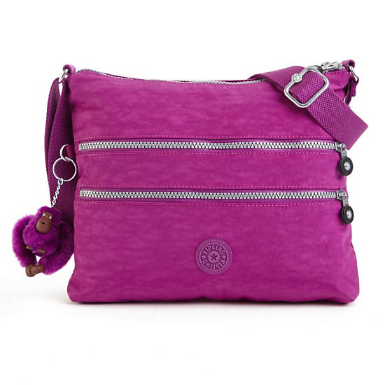Alvar Crossbody Bag, Tile Purple Tonal, large