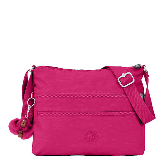 Alvar Crossbody Bag, Wistful Pink Metallic, large