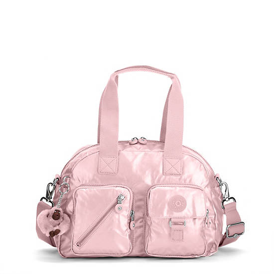 Defea Metallic Handbag - Icy Rose Metallic | Kipling