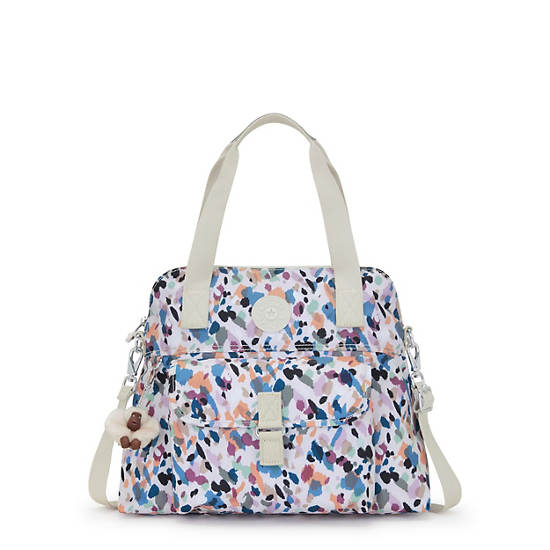 Pahneiro Printed Handbag, Dab Dab Grey, large Pahneiro Printed Handbag, Dab Dab Grey, large