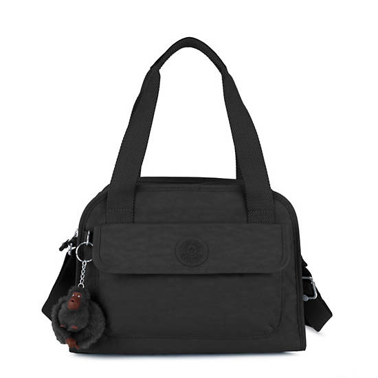 Star Handbag, Black, large