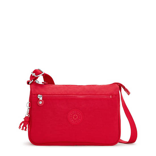 Callie Crossbody Bag, Red Rouge, large