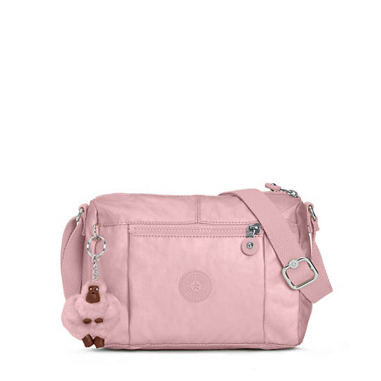 Wes Metallic Crossbody Bag, Heart Puff, large