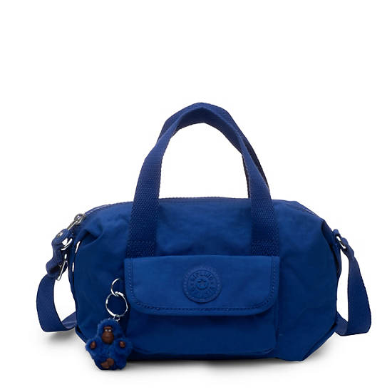 Brynne Handbag, Perri Blue Woven, large
