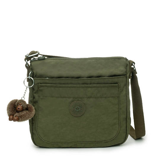 Sebastian Crossbody Bag, Jaded Green Tonal Zipper, large