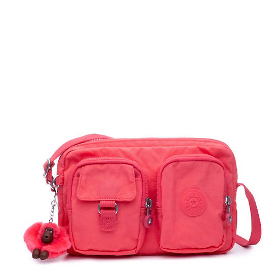Emma Crossbody Bag, Grapefruit Tonal Zipper, large