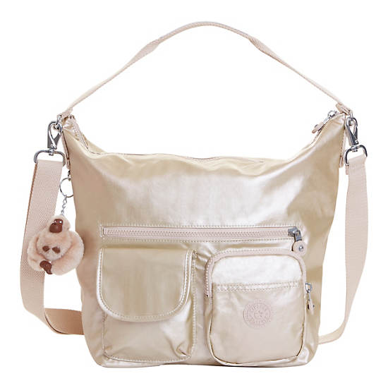 Archie Metallic Handbag, Spicy Gold, large Archie Metallic Handbag, Spicy Gold, large