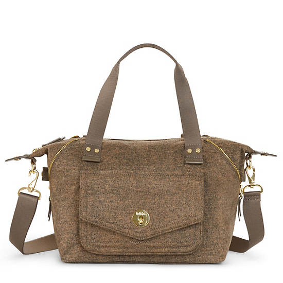 Art Small Handbag, Cafe Latte Beige, large Art Small Handbag, Cafe Latte Beige, large