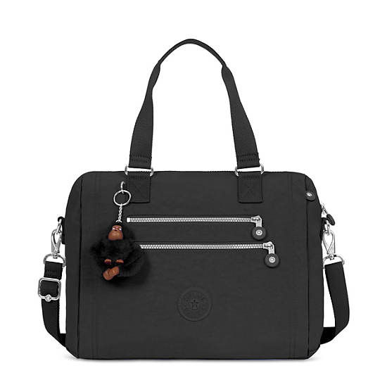 Bevine Handbag, Black, large Bevine Handbag, Black, large